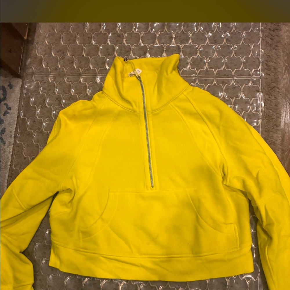 lululemon athletica Women's Bright Yellow Half-Zip Pullover
